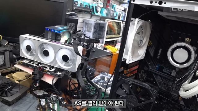 그래픽카드 소음, 굉음, 화면나감 | 임의개조? 기가바이트 RTX 3070 VISION | 컴퓨터 수리 매장 일상 смотреть онлайн