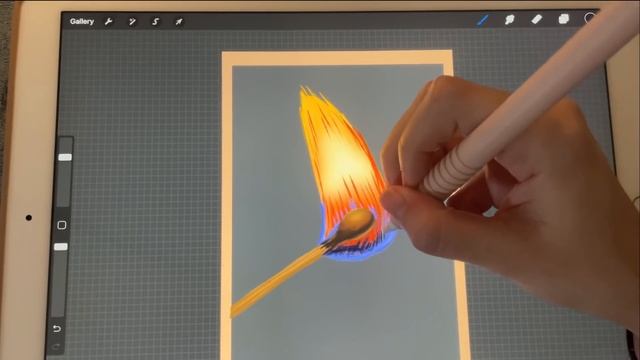 ASMR IPad Sounds - Teaching You How To Paint Fire