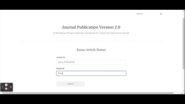 Check Article Status | Journal Research Publication Wordpress Plugin смотреть онлайн