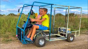 Дети и Машина. Делаем детский автобус своими руками. Манкиту