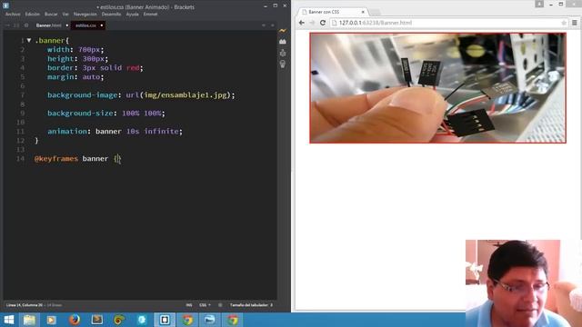 Banner animado con HTML y CSS смотреть онлайн