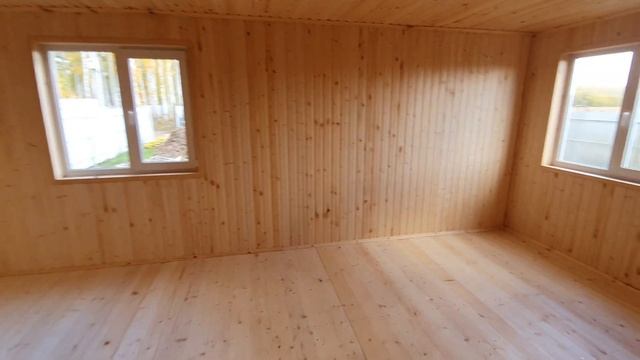 Обзор Дачный каркасный дом "Сибирь" 6х8м смотреть онлайн