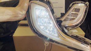 Обзор на Светодиодные ПТФ с ДХО для Hyundai Solaris 1 2011-14