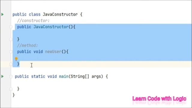 How a constructor is called in JAVA, Difference between constructor and method || #constructor,#oop смотреть онлайн