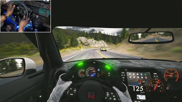 1015Hp Nissan GT-R35 LAC TWO WAY Traffic - Assetto Corsa (Logitech G293) Gamepla смотреть онлайн