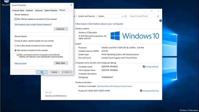 How to enable remote desktop connections in Windows 10 смотреть онлайн