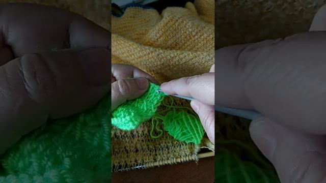 Простой красивый узор в технике тунисского вязания смотреть онлайн