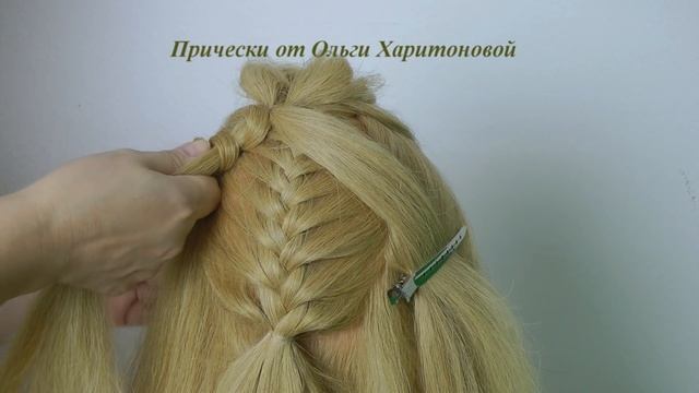 Видео о том,как просто делать из волос прическу с плетением. смотреть онлайн