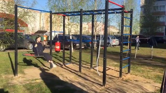 Уличный воркаут комплекс SSWA от производителя. Спортивная площадка смотреть онлайн