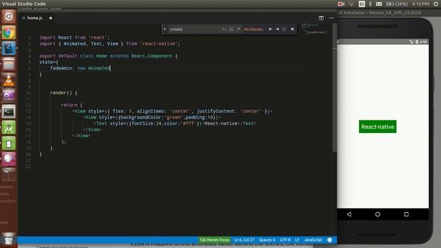 React-Native tutorial # 35 animation with View | fading effect смотреть онлайн