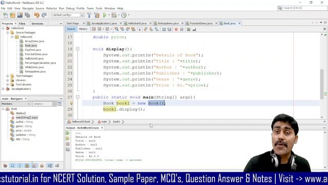 Creating Class Object and Constructor Class 12 Information Technology 802 Unit 3 Java смотреть онлайн