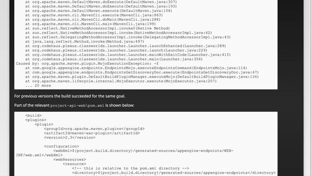 After updating to GAE 1.9.49 Maven fails to execute goal endpoints_get_discovery_doc смотреть онлайн