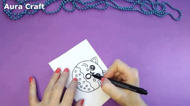 Как нарисовать милого кавайного кота легко Милые Рисунки Котёнок Нарисовать Легко кавайный котик смотреть онлайн