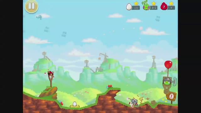 Angry Birds Red's Mighty Feathers Level F-1 3 Star Walkthrough