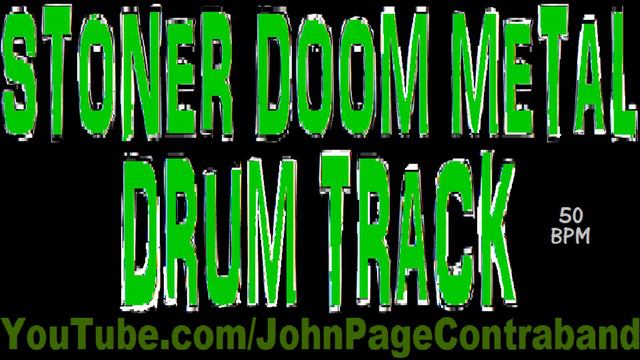 Stoner Doom Sludge Metal Drum Backing Track Rock 50 Bpm