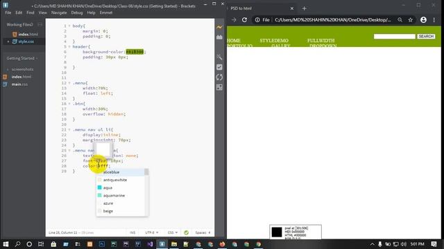 How to convert PSD to HTML - Tutorial смотреть онлайн