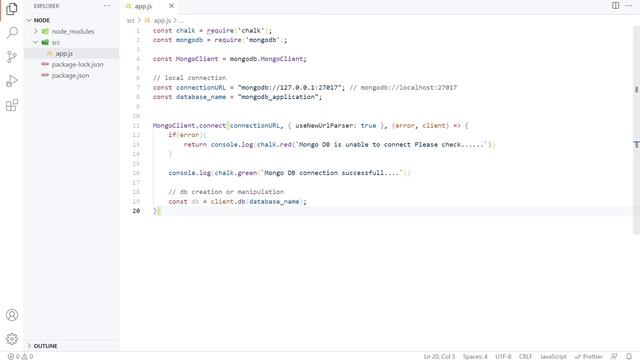 Mongo DB Application - node.js - 01 смотреть онлайн