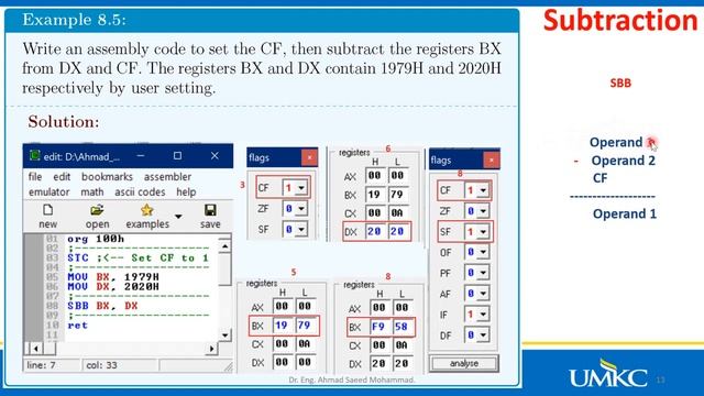 Ch8 - P2 Arithmetic And Logic Instructions Of 8086 Microprocessor | SUB, SBB, INC And DEC