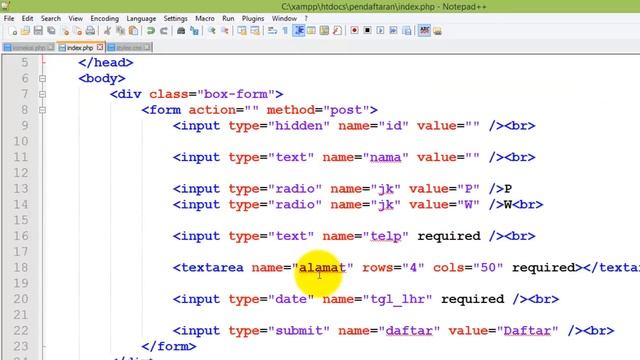 Tutorial membuat form pendaftaran berbasis web dengan PHP dan Mysql смотреть онлайн