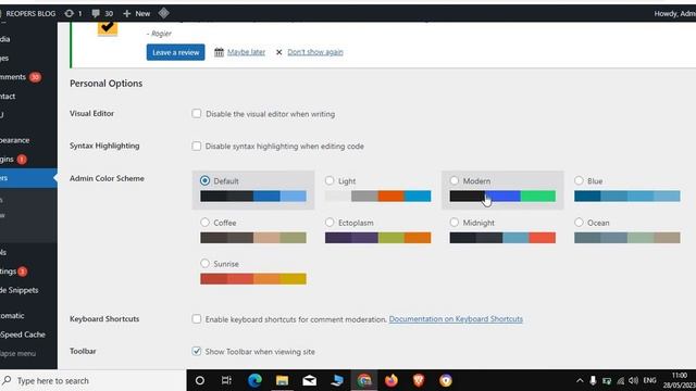 How to change the default admin colour scheme in wordpress смотреть онлайн