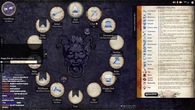 Feeling Reclusive! - Blood on the Clocktower (player perspective) смотреть онлайн