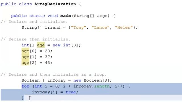 Java - Using Arrays смотреть онлайн