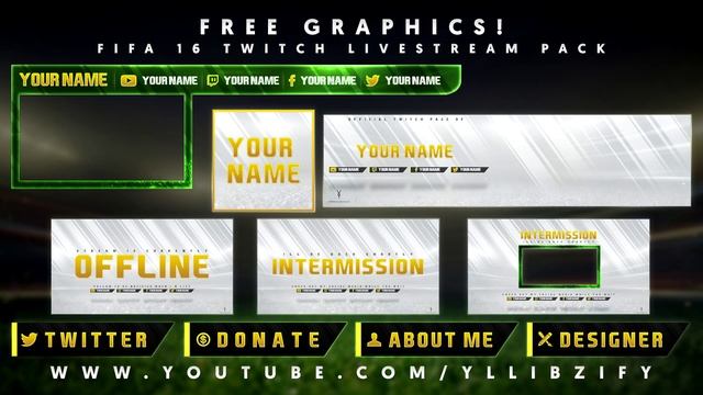 Free Graphics: Twitch / Hitbox livestream template pack #3: Fifa 16 - Photoshop by @YLLiBzify смотреть онлайн