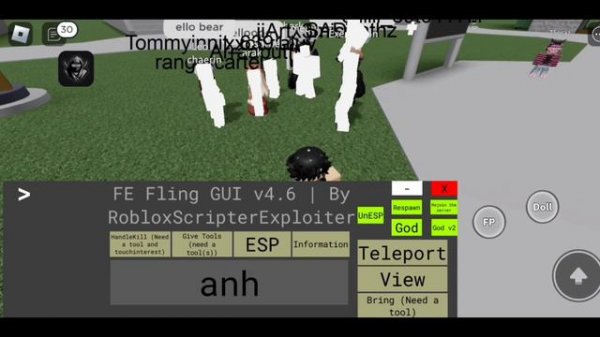 FE Fling Gui Script (Esp,Teleport,God) Delta Executor