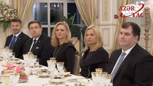 President Ilham Aliyev hosted official dinner reception in honor of Croatian President смотреть онлайн