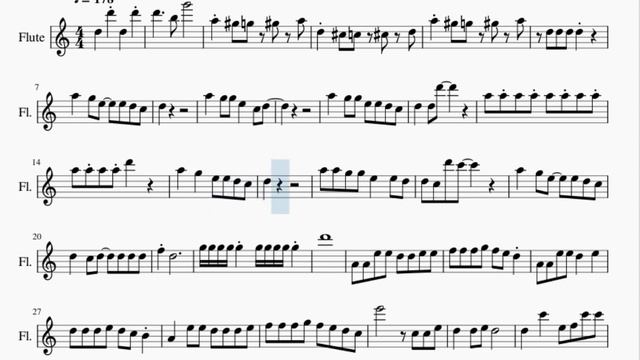 Flute Sheet Music: How to play Chika Dance (Kaguya sama) by Kei Haneoka смотреть онлайн