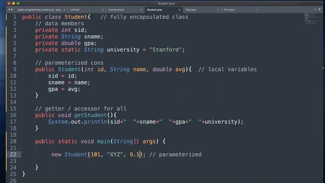 27 Core Java Constructors in object oriented programming смотреть онлайн