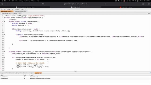 Salesforce Apex REST Web Services Serialize/Deserialize JSON with Apex Wrapper Class (POST Request) смотреть онлайн