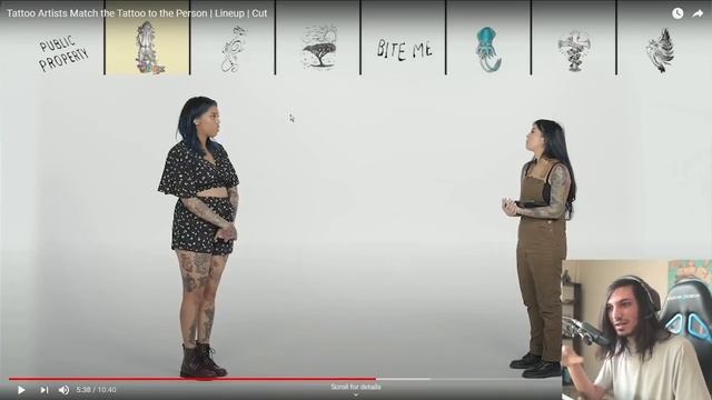 ALIREXZA | REACT ?Tattoo Artists Match the Tattoo to the Person? смотреть онлайн