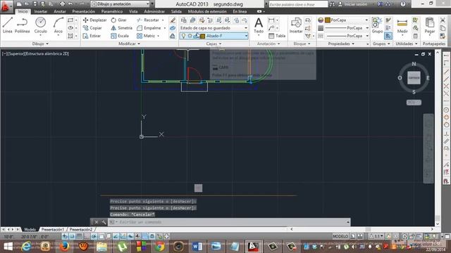 Autocad 19 Lineas horizontales alzado frontal Academia Usero Estepona смотреть онлайн