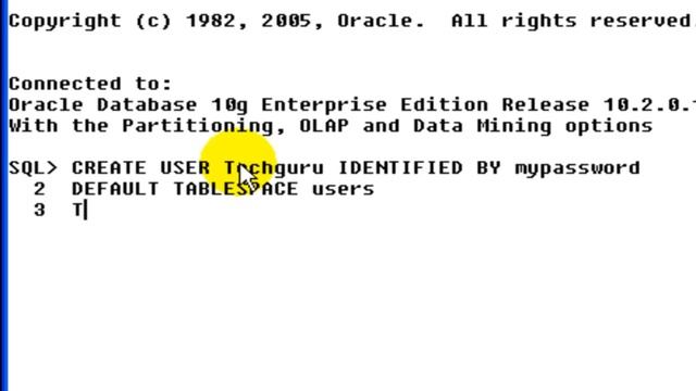 Oracle Database: How to Create a User смотреть онлайн