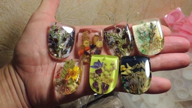 Сухоцветы в эпоксидной смоле кулоны - подвески на подарок смотреть онлайн