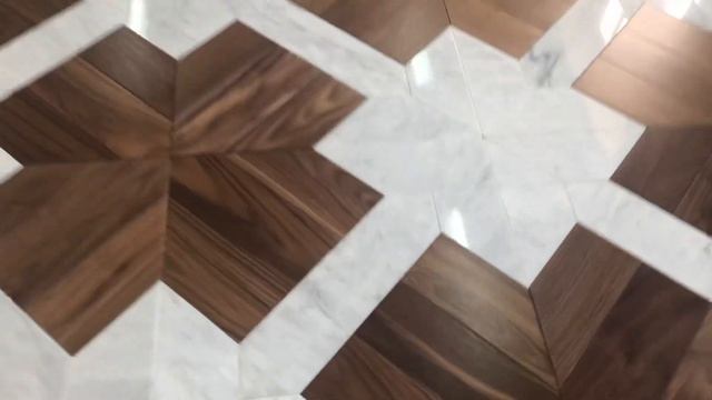 36. Модульный паркет мрамор с американским орехом. смотреть онлайн
