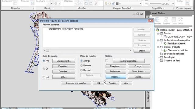 AutoCAD Map 3D 2011 - Requête sur fichier DWG смотреть онлайн