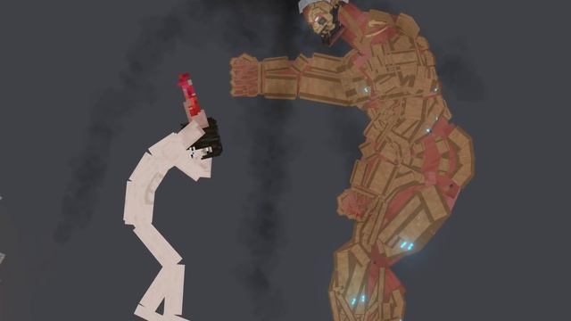 Armored Titan Attacks Wall Maria (Attack on Titan) in People Playground смотреть онлайн