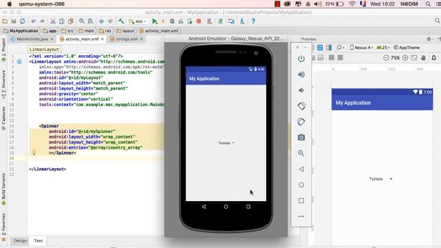 #19 Android Tutorial Spinner - دورة تعلم اندرويد ستوديو القوائم المنسدلة смотреть онлайн
