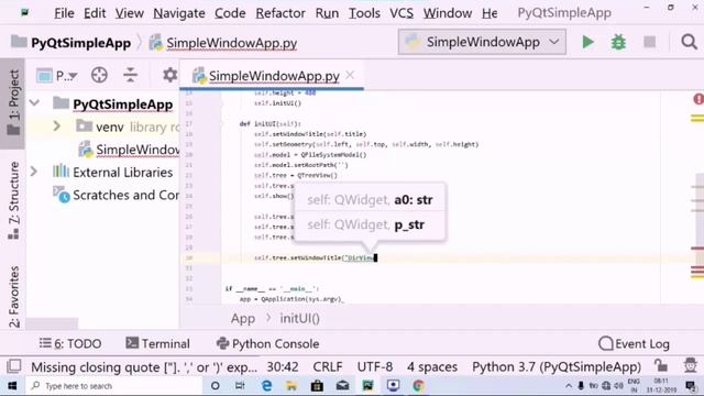 Directory View in PyQT5 смотреть онлайн