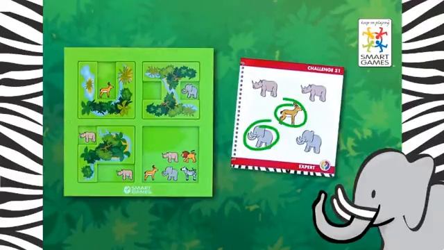 Bondibon SmartGames Логическая игра Сафари Прятки ВВ0519.flv смотреть онлайн