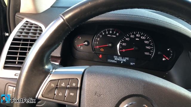 How To Reset Oil Life On A Cadillac SRX 2007 - 2009