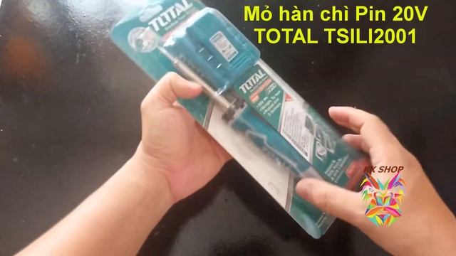 Mỏ hàn chì dùng Pin 20V TOTAL #TSILI2001 смотреть онлайн