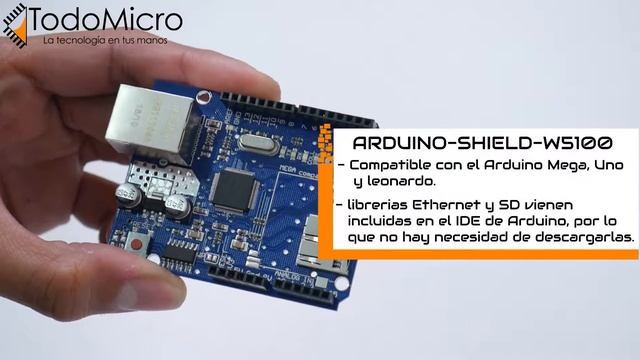 Comienza interesantes proyectos con nuestro ARDUINO-SHIELD-W5100 смотреть онлайн