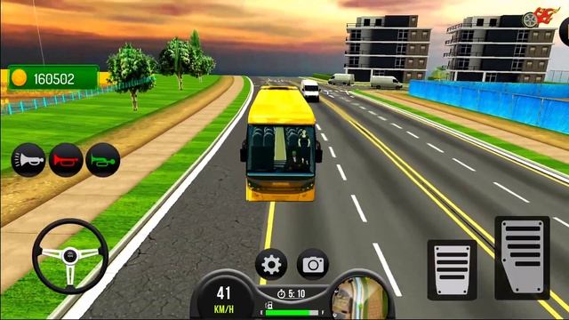 City Coach Bus Driving Simulator - Public Transport Drive | Android Gameplay смотреть онлайн