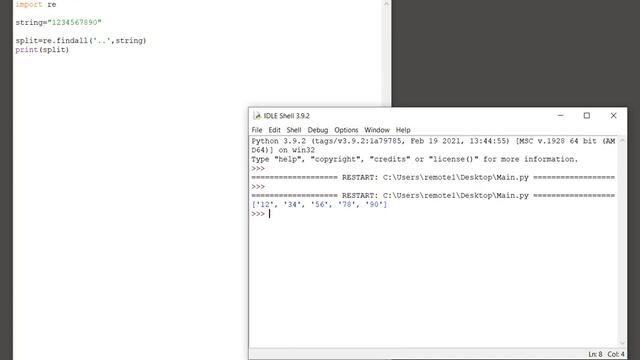 Python regex - Split string every Nth character смотреть онлайн