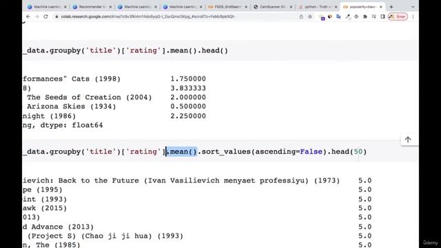 LAB SESSION: Popularity based Recommender смотреть онлайн