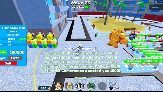 ✨ОБЗОР на TITAN CLOCK MAN В НОВОМ ОБНОВЛЕНИЕ в Toilet Tower Defense! Roblox! смотреть онлайн