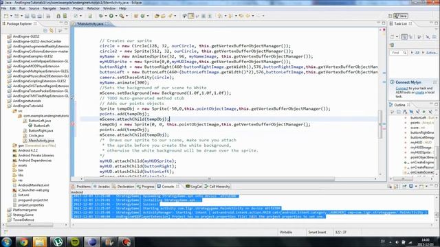 Android development with AndEngine Vid 10 - Creating multiple Sprites, handling ArrayLists смотреть онлайн